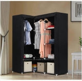 Modern Simple Wardrobe Household Fabric Folding Cloth Ward Storage Assembly King Size Reinforcement Combination Simple Wardrobe (FW-53B)