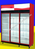Supermarket Sliding Door Dairy Display Showcase Refrigerator Refrigerated Cabinet
