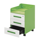 Metal Furniture Storage File 3 Drawer Mobile Pedestal Cabinet