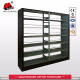 Double-Sided Double Column Library Furniture Steel Bookshelves