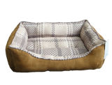 Square Suede Dog Bed (WY141110)