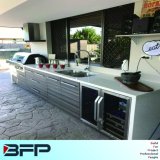 Linear Shaped Melamine Outdoor Kitchen Cabinets BMK-52