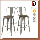 Restaurant Stackable Restaurant High Antique Wood Chair in Dining Vintage Bar Chair