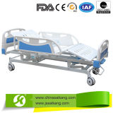 Three Functions Hospital Crank Manual Sickbed with Big ABS Side Rails
