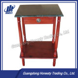 30223 Mahogany Wooden Side Table with Drawer