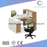 Face to Face Wooden Office Table with Side File Cabinet (CAS-W1862)