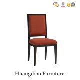Upholstery Solid Wood Red Fabric Hotel Chair (HD674)
