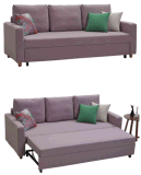 Fabric Sofa with Pull out Bed in King Size