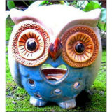 Chinese Porcelain The Owl Candle Pot Cp-04