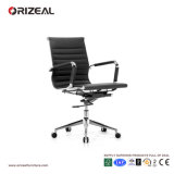 Orizeal Black Leather Office Chair, Designer Style Custom Swivel Chair