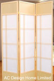 Natural Color Decor Rice Paper Non-Woven and Wooden Japanese Style Folding Shoji Screen Room Divider X 3 Panel