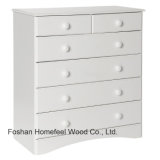 Traditional White Wooden Bedroom 6 Drawer Storage Cabinet (HC24)