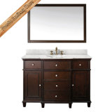 Top Quality Solid Wood Singel Sink Transitional Bathroom Cabinet Vanity