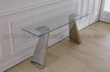 Hot Sale Simple Style Tempered Glass Console Table