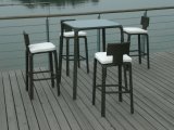Garden Rattan/Wicker Bar Furniture Table and Stool Set