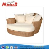 Professional Outdoor Hotel Wicker Daybed Rattan Chaise Sun Lounge Chair