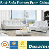 White Modern Design Leather Sofa, Factory Price Good Quality (621)