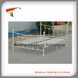 High Quality Metal Double Bed with Wooden Slats (HF075)