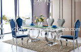 8 People Stainless Steel Frame Dining Table