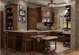American Style Solid Wood Walnut Kitchen Cabinet (w1)