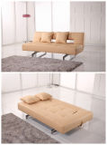Charming PU/Fabric Sofabed for Small Unit