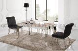 Modern Dining Furniture Curved Edge Manmade Marble Table