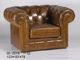 Luxury 1 Seater America Leather Sofa (QS-2016)
