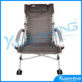 Backrest Adjustable High Backpack Beach Deck Chair with Armrest