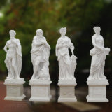 Natural Marble Carving Four Season God Statues