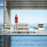 Compeitve Stackable Outdoor Garden Aluminum+PS-Wooden Furniture Sofa Set by Single & Double (YT953)