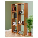 CD/DVD Storage Display Unit 6 Tiers Cube Design Bookshelves