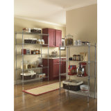 SGS Approval 4-Layer Home Style Adjustable Chrome Shelving