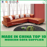 Popular Wooden Furniture Modern Leather Sectional Sofa