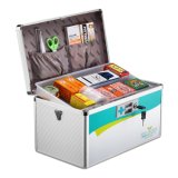 Silver Color Medium Size Metal First Aid Kit Box