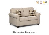 Wooden 2 Seater Fabric Sofa for Living Room (HD163)
