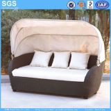 Garden Rattan Furniture Outdoor Sofa with Canopy
