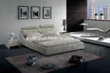 Modern Genuine Leather Bed (SBT-5840)