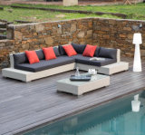 L Shape Outdoor Leisure Sofa Garden Furniture Rattan Sofa (S232)