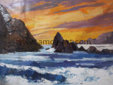 Pure Hand-Painted Seascape Canvas Wall Art Oil Painting for Home Decor