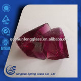 Purplish Red Color Glass Stones