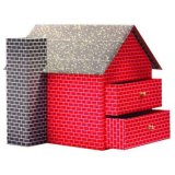 Printing House-Shaped Craft Storage Box (AC-013)
