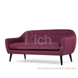 New Modern Design Hotel Bedroom Fabric Sofa (3seater)