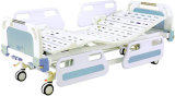 Medical Movable Full-Fowler Central Locking Hospital Bed with ABS Headboards