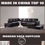 Black Color High Quality Leather Sofa for Living Room