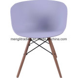 Dowel-Leg Armchair Fancy Living Room Chairs Plastic Fiber Chair