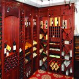 Villa Luxury Mahogany Wine Furniture Cabinet Rack (GSP19-009)