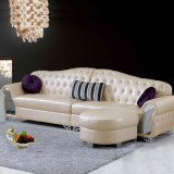 Modern European Style Living Room Leather Corner Sofa