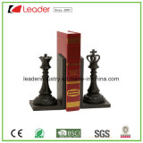Hand Painted Polyresin Chess Bookend Figurines for Home and Table Decoration