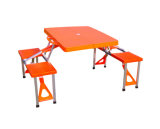 ABS Plastic Portable Outdoor Conjoined Folding Tables and Chairs