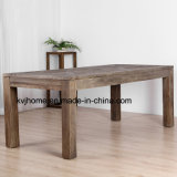 Reclaimed Wood Furniture Vintage Antique Rustic Banquet Table